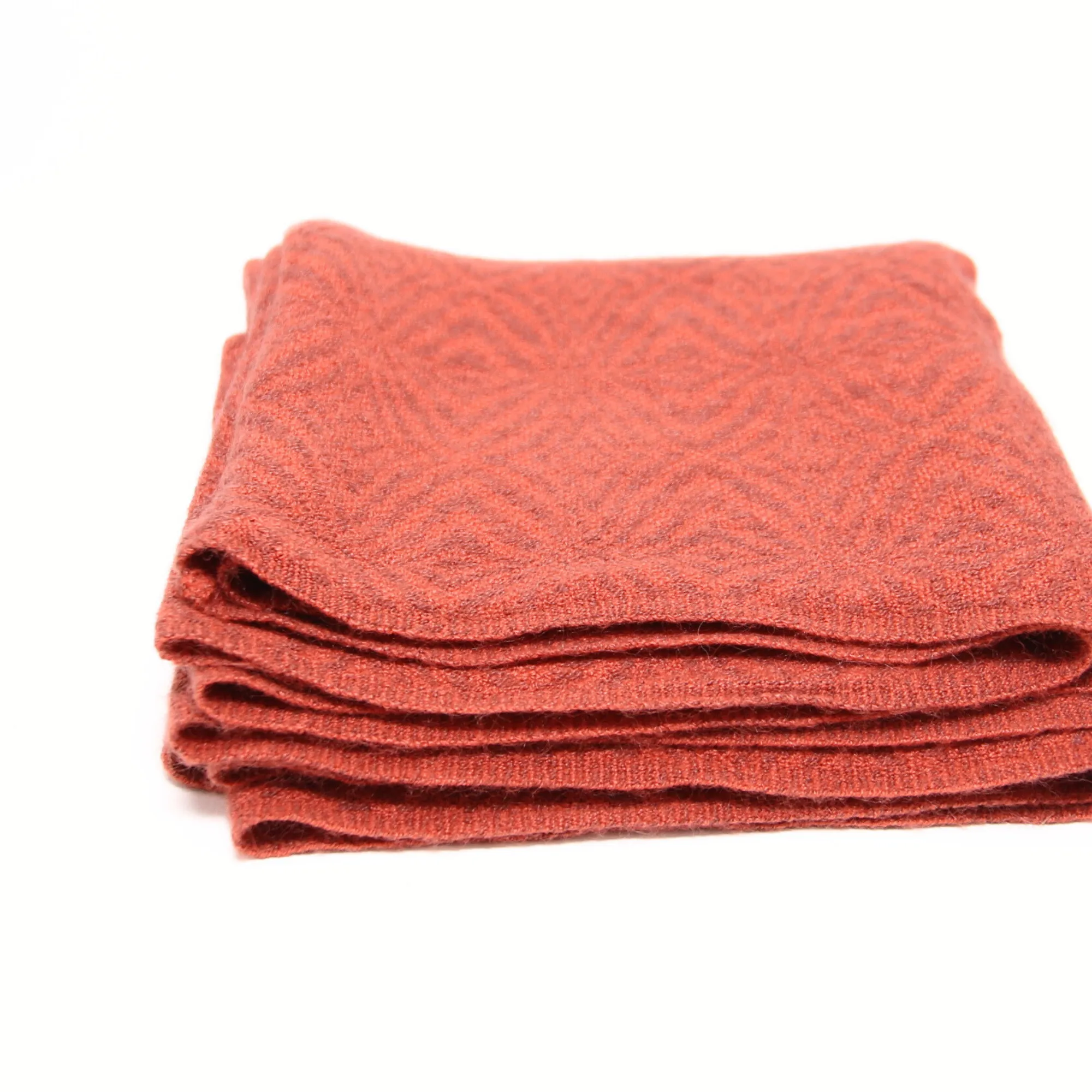 Orange Alpaca Infinity Scarf