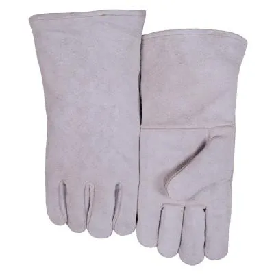 ORS Nasco Leather Welder's Gloves, Shoulder Split Cowhide, Small, Blue, 300GCS