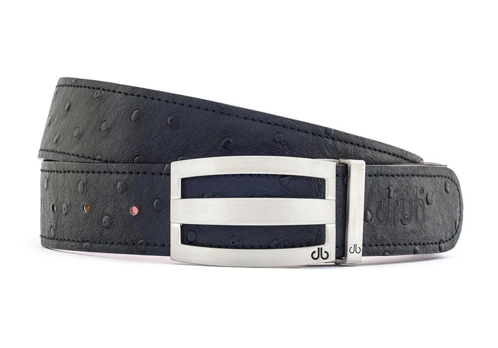 Ostrich Black Belts