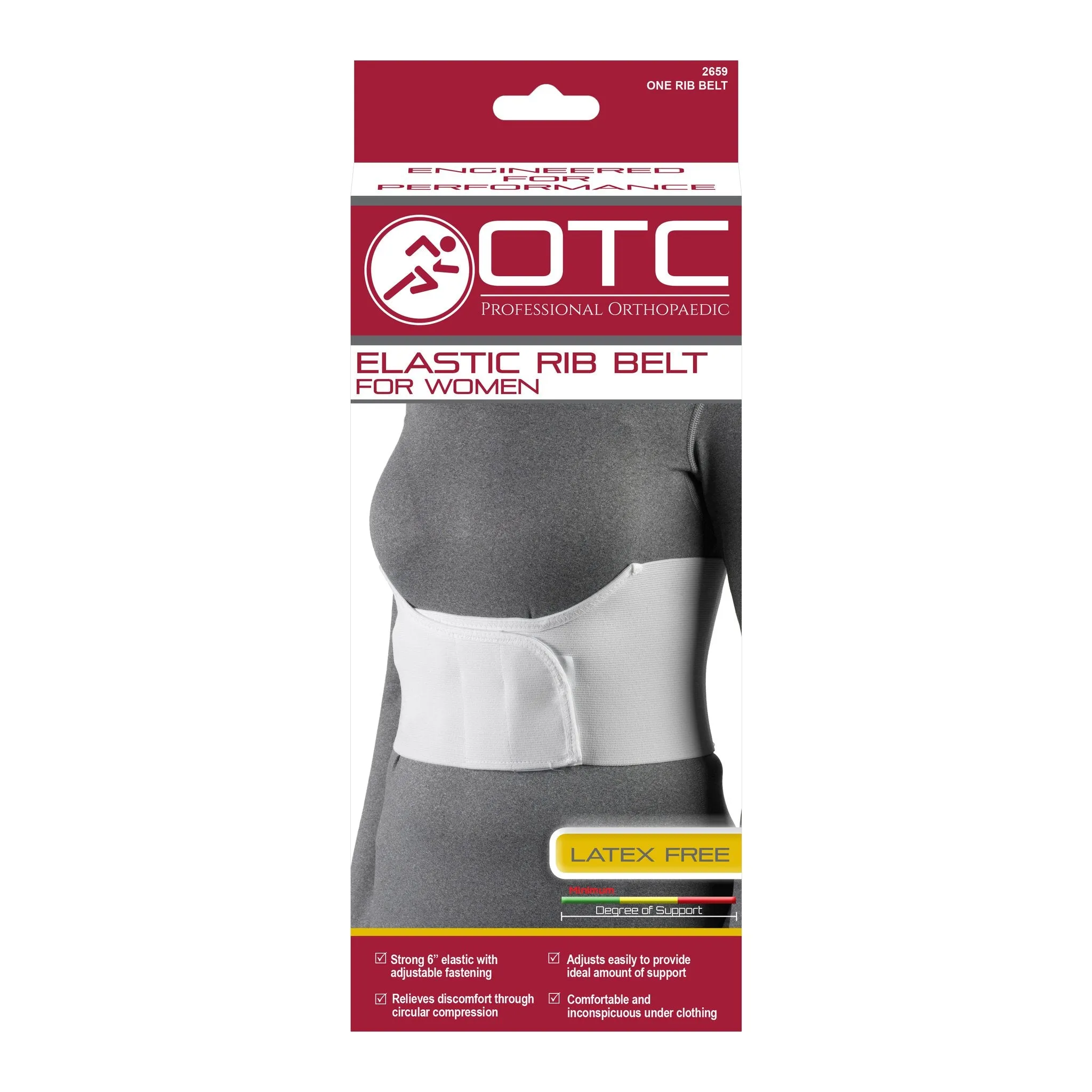 OTC RIB BELT WOMENS 6" - 2659
