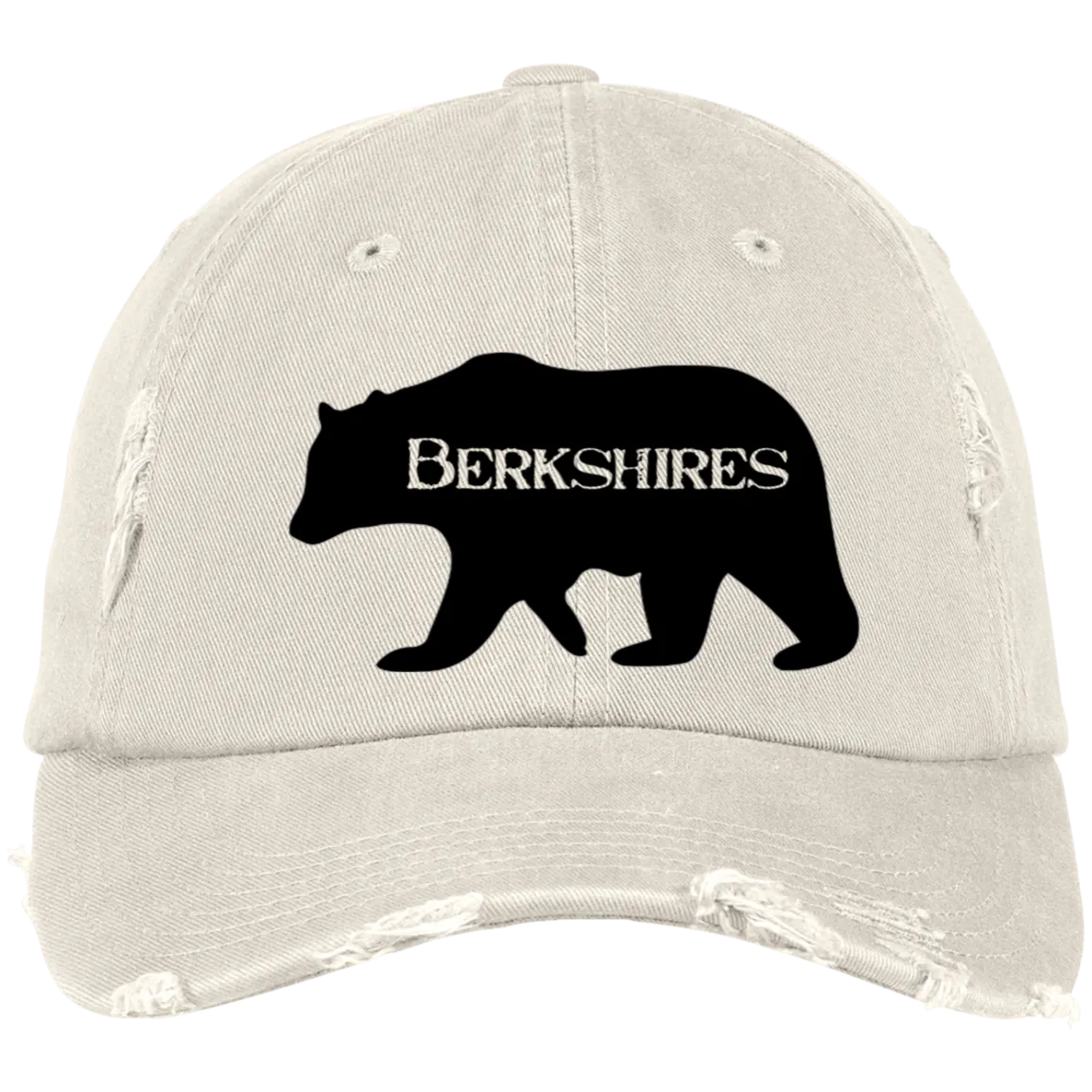 Otis Bear Embroidered Distressed Dad Cap