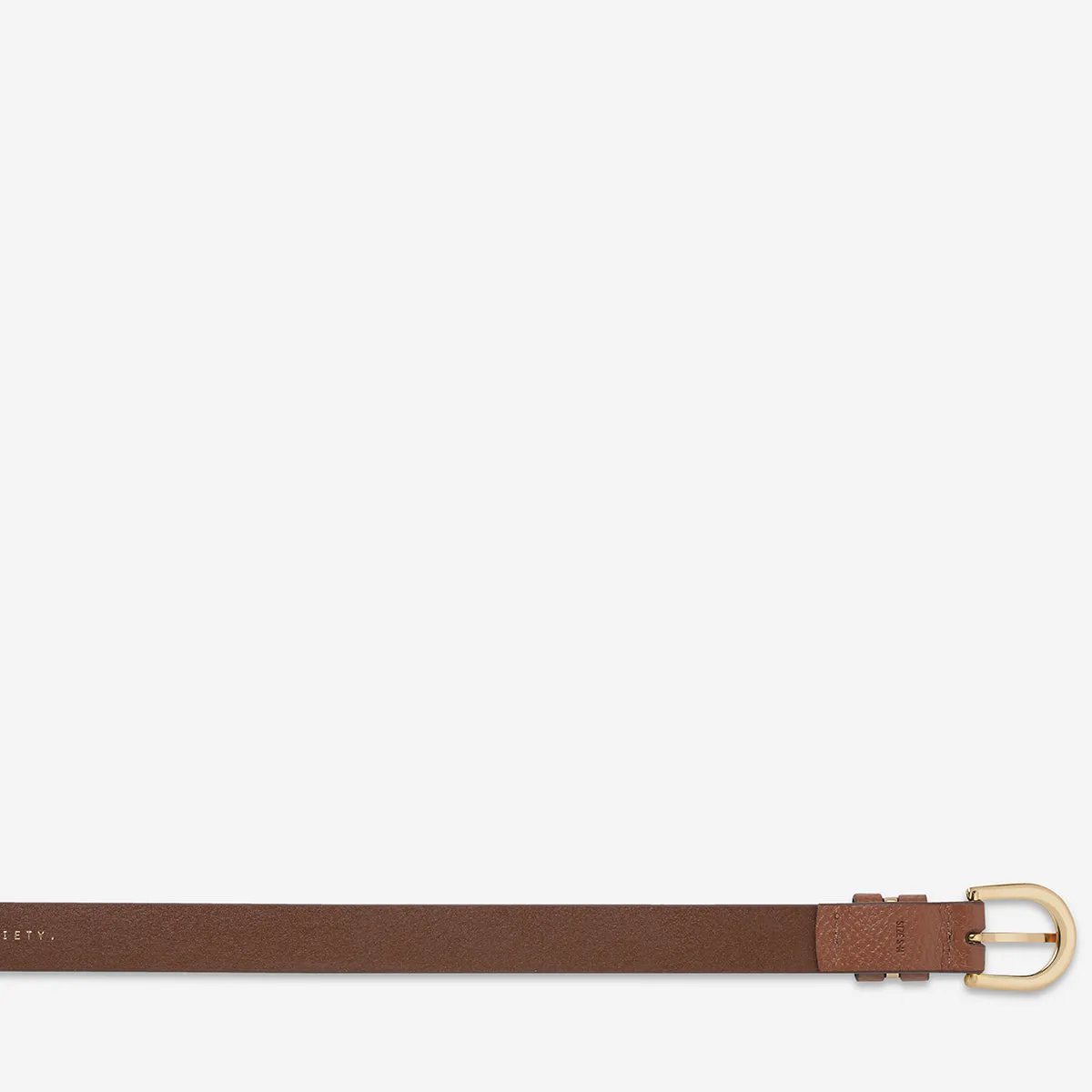 Over And Over Belt - Tan/Gold