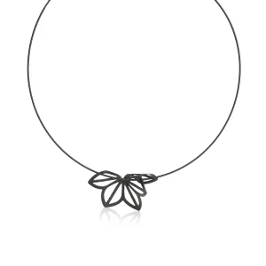 Oxidized Anise Fold Cable Necklace
