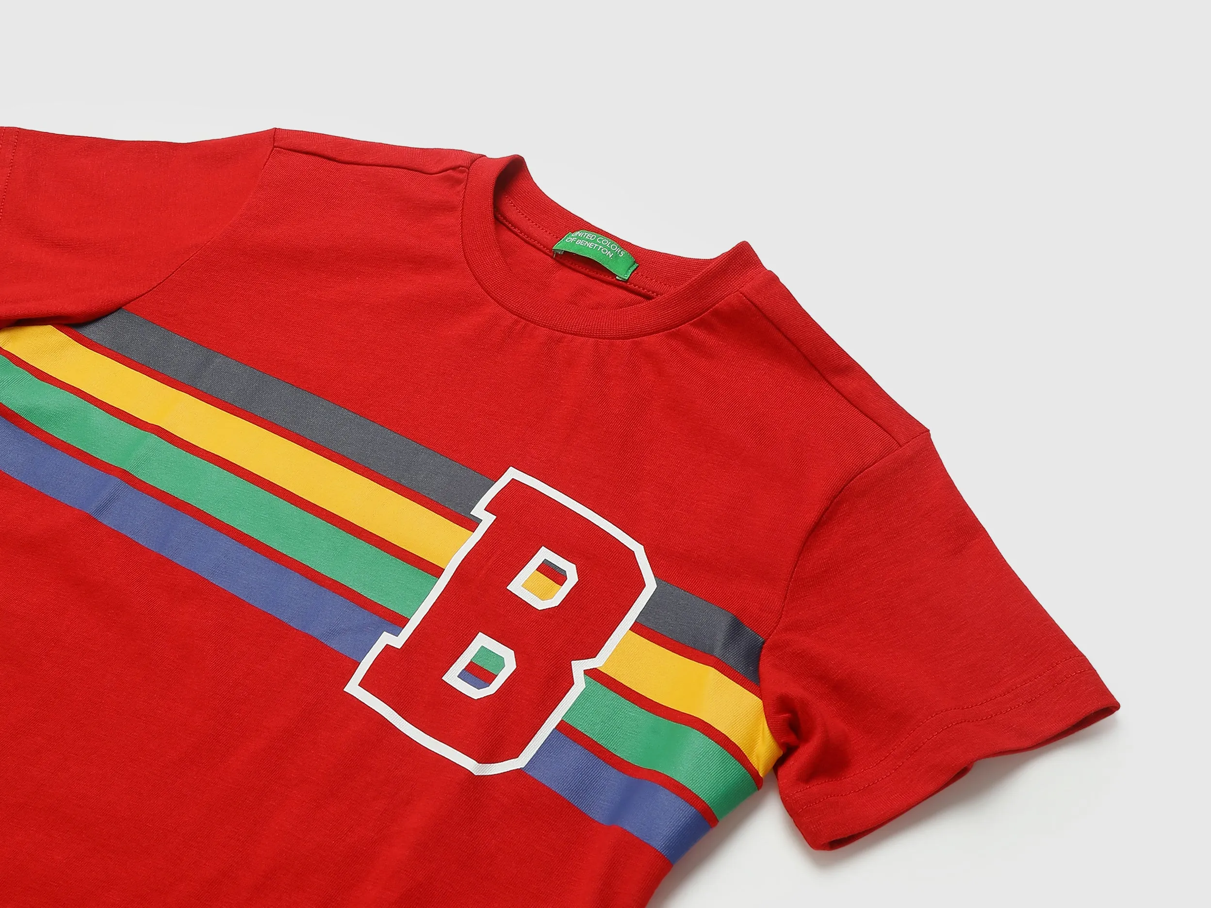 Pack of 2 Boys Striped Round Neck T-shirt