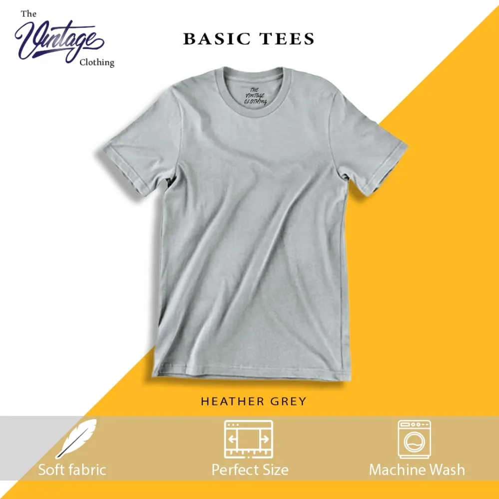 Pack of 5 round neck half sleeves T-shirts