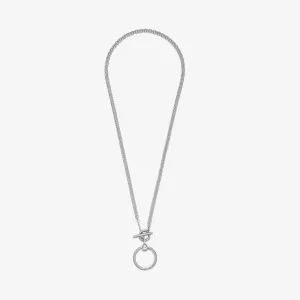 Pandora Moments O Pendant T-bar Necklace