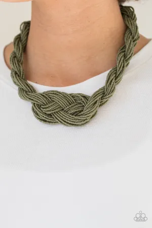 Paparazzi -A Standing Ovation  - Green Necklace