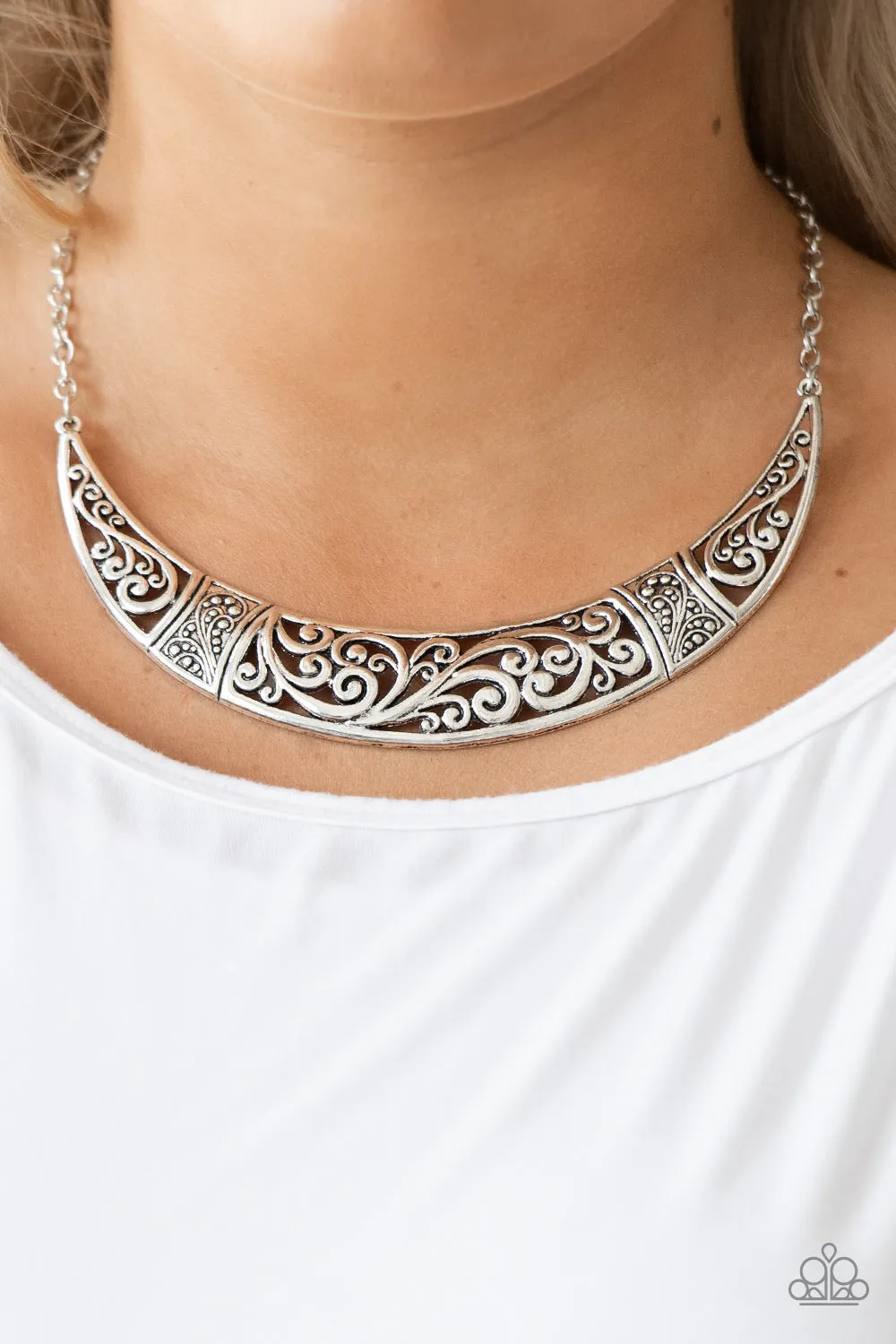 Paparazzi - Bull In A China Shop - Silver Necklace