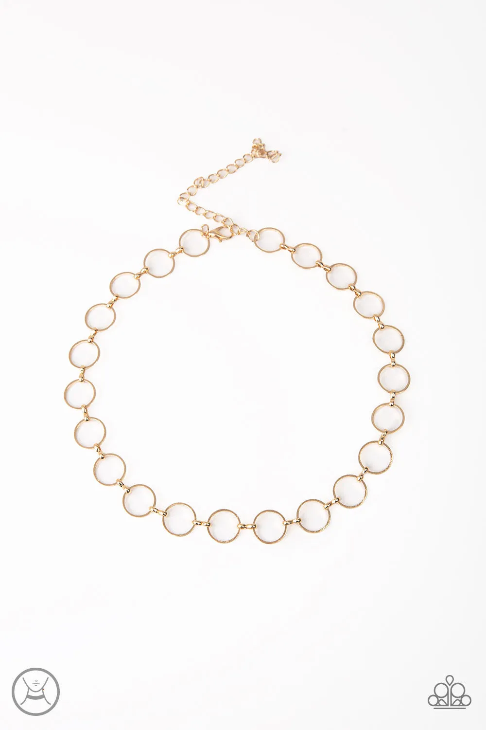 Paparazzi - Metro Spunk - Gold Choker Necklace - Accessories