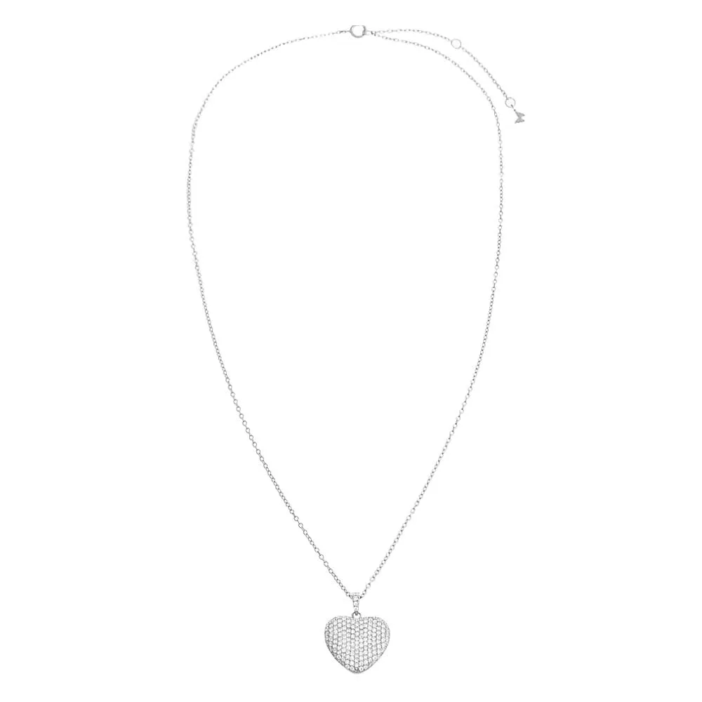 Pavé 3D Heart Necklace