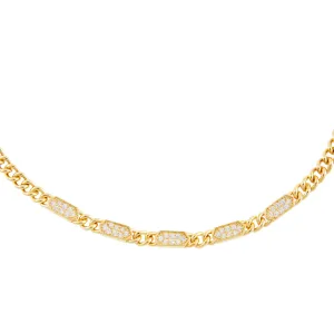 Pavé Bars Chain Choker
