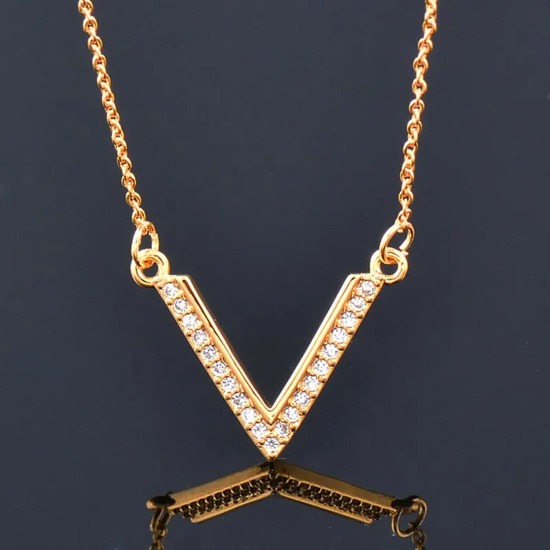 Pave Zircon Circle Pendant Choker Chain Necklace For Women Jewelry