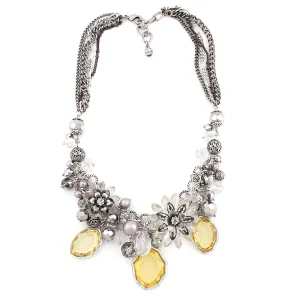 PEARL AND CRYSTAL  NECKLACES #278GR1101 (7B5/6B2)