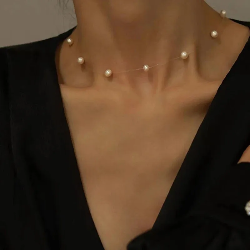 Pearl Choker Necklace for Women