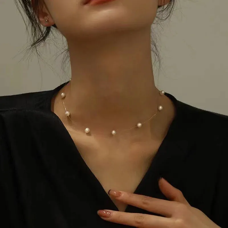 Pearl Choker Necklace for Women