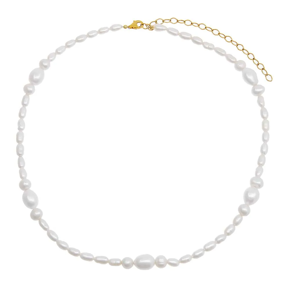 Pearl Multi Cluster Necklace