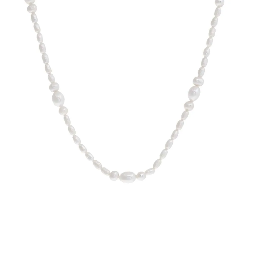 Pearl Multi Cluster Necklace