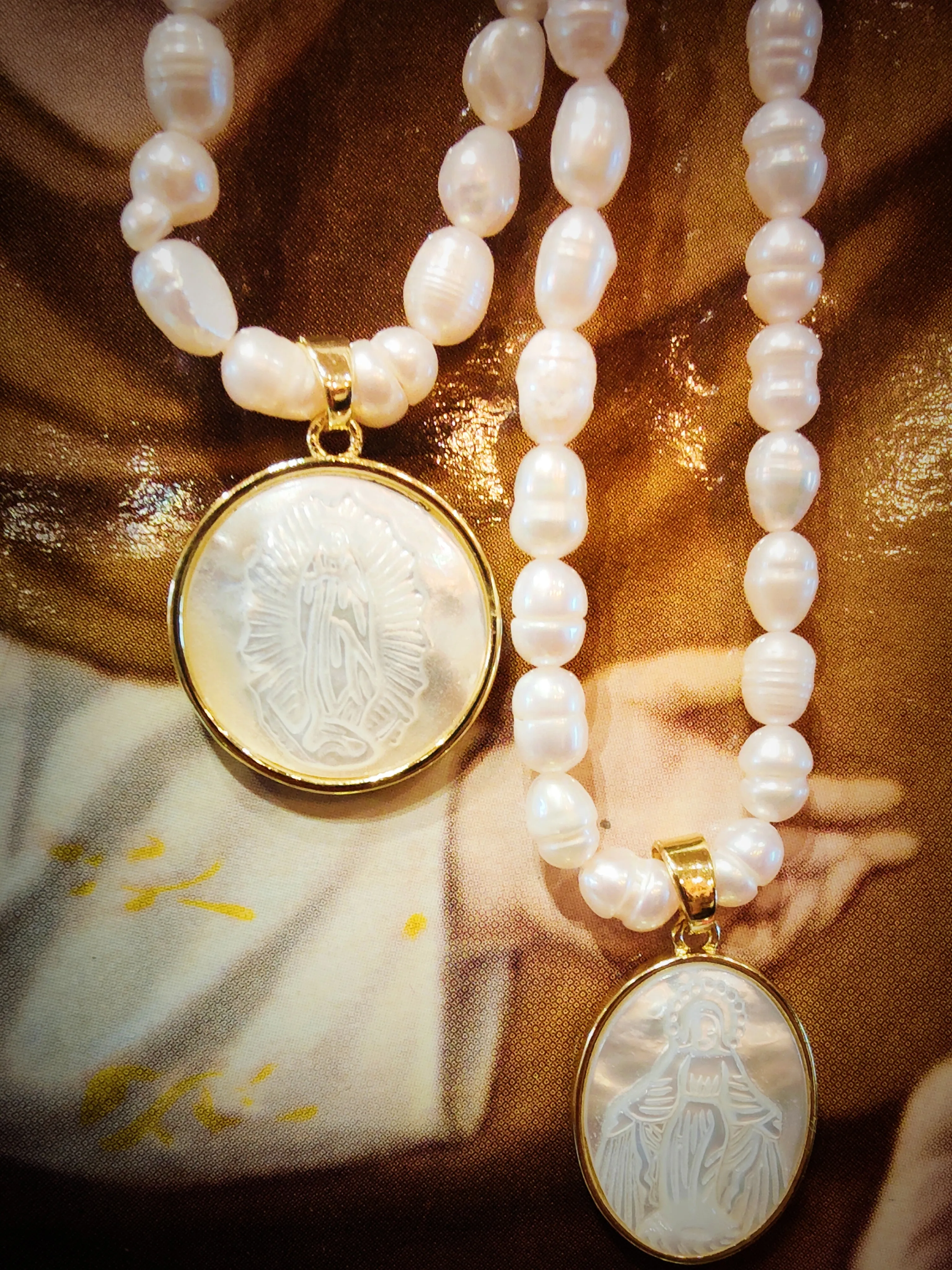 Pearl Virgin necklaces