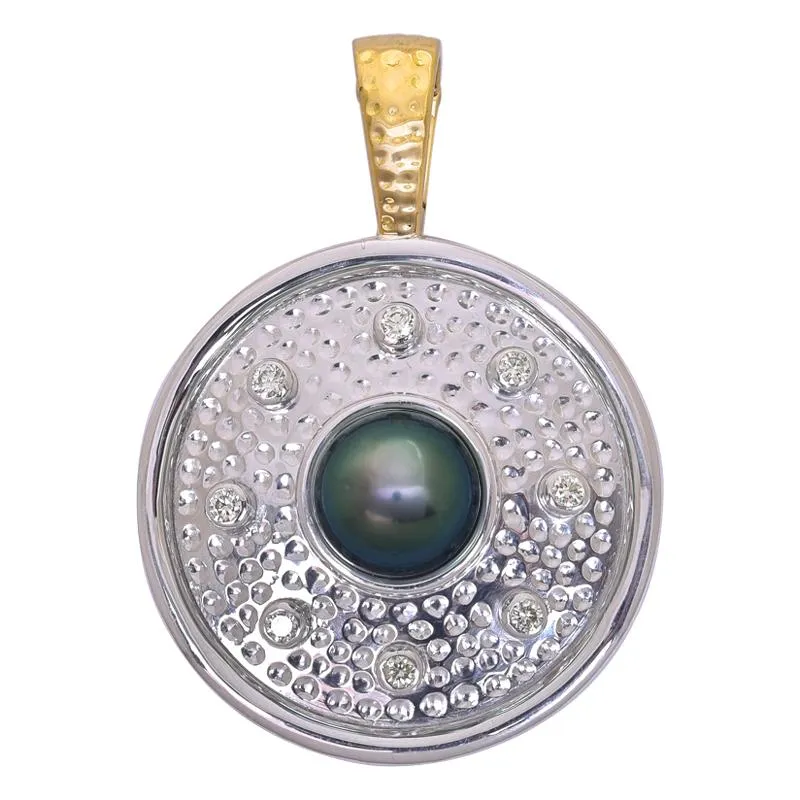 Pendant- South Sea Pearl and Diamond  (26HM)