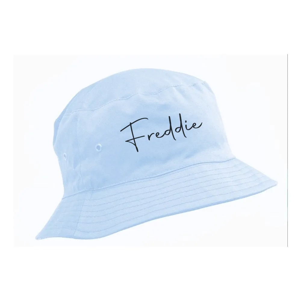 Personalised Bucket Hat - Blue