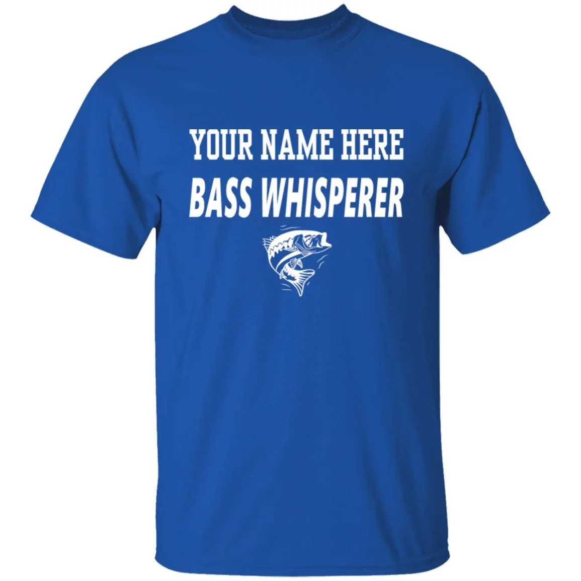 Personalized Bass Whisperer w T-Shirt