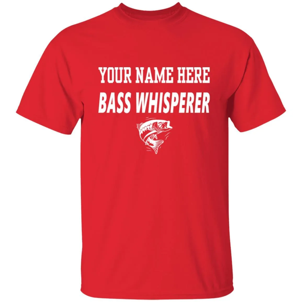 Personalized Bass Whisperer w T-Shirt