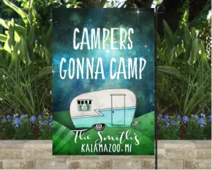 Personalized Camping Gifts | Camping Flags | Garden Flags | Camping Decor