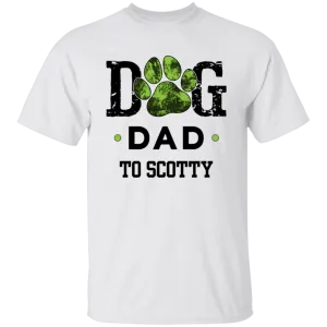Personalized Dog Dad T-Shirt