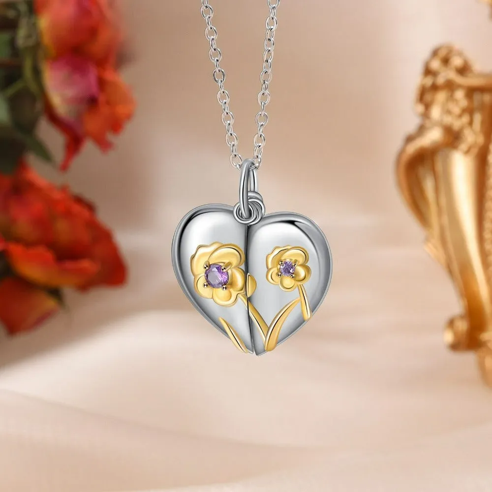 Personalized Heart Locket Necklaces