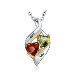 Personalized Mother Daughter Necklace