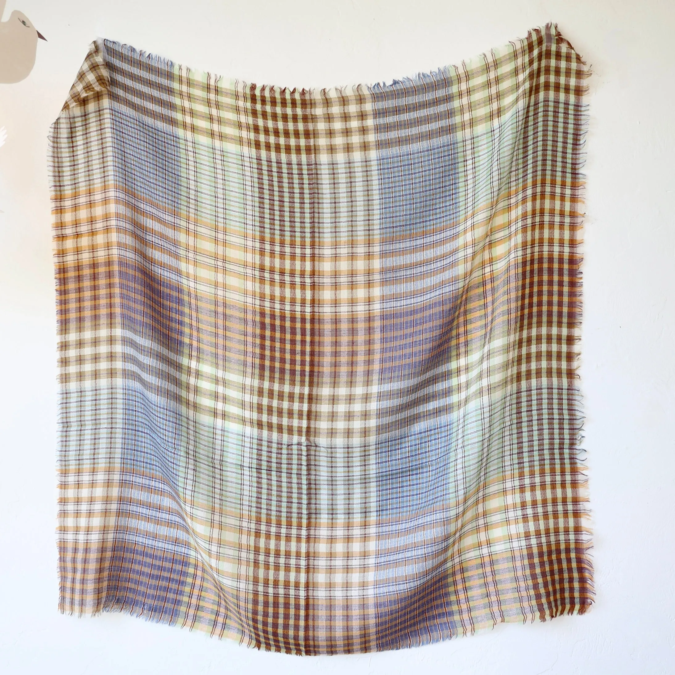 Épice Large Wool Plaid Stole - 3 Colors