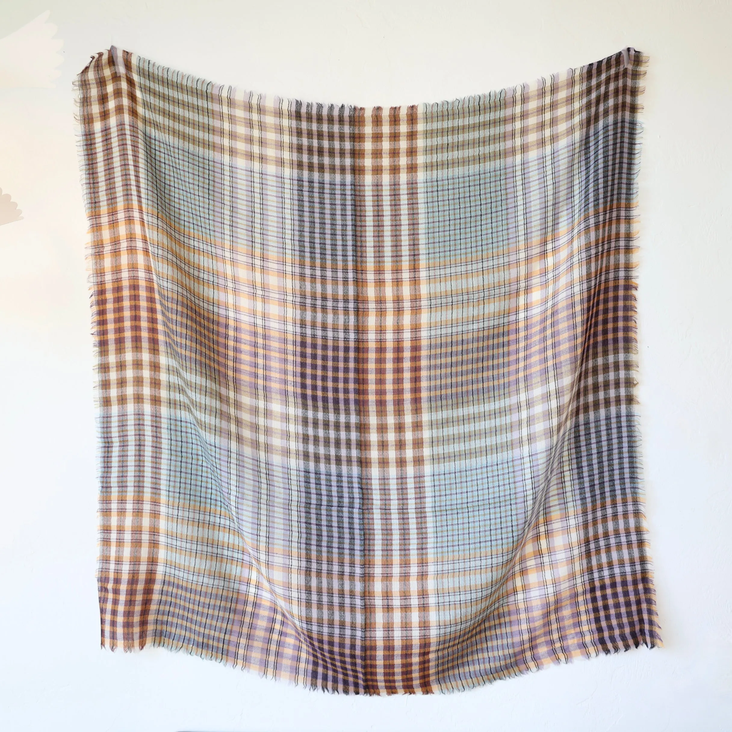 Épice Large Wool Plaid Stole - 3 Colors