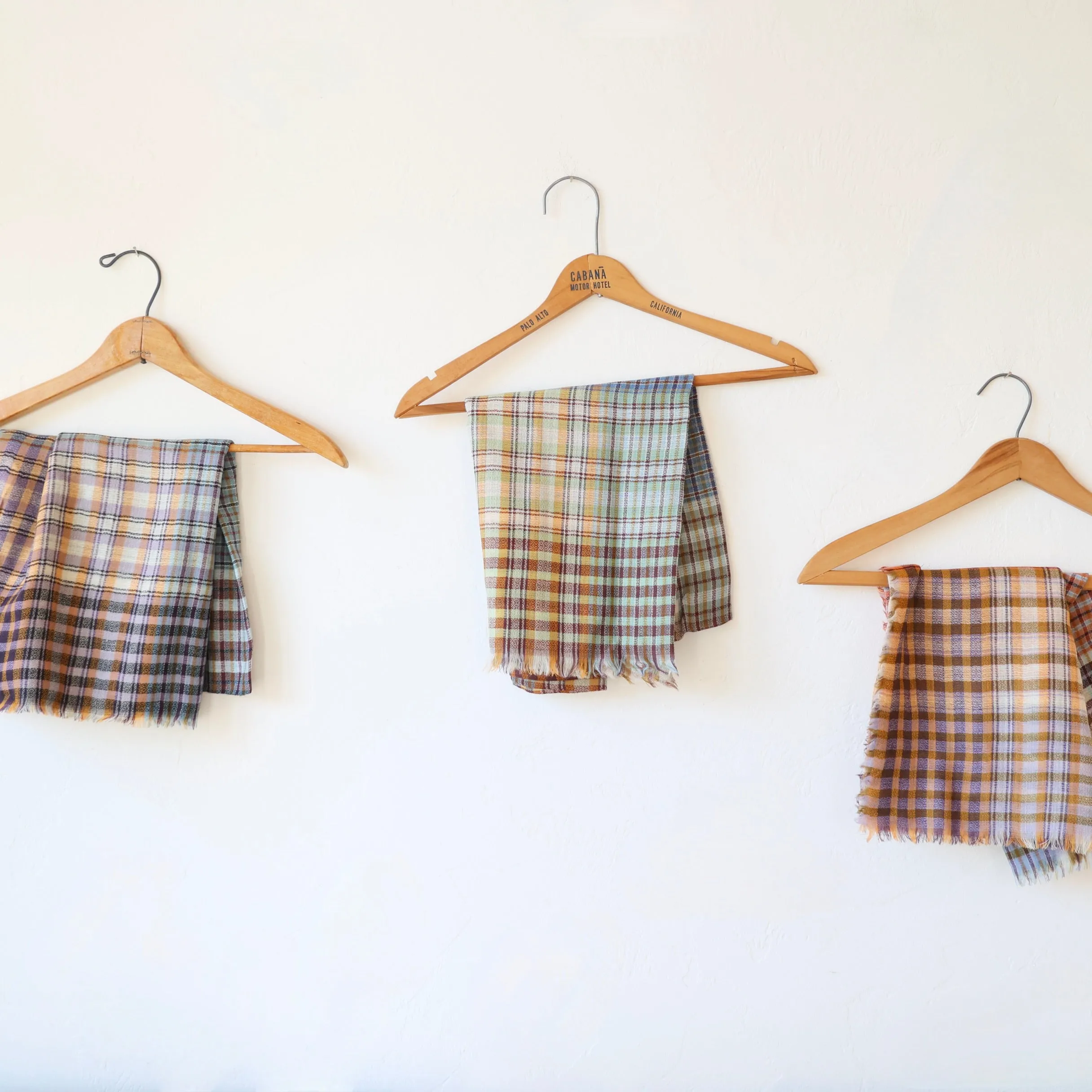 Épice Large Wool Plaid Stole - 3 Colors