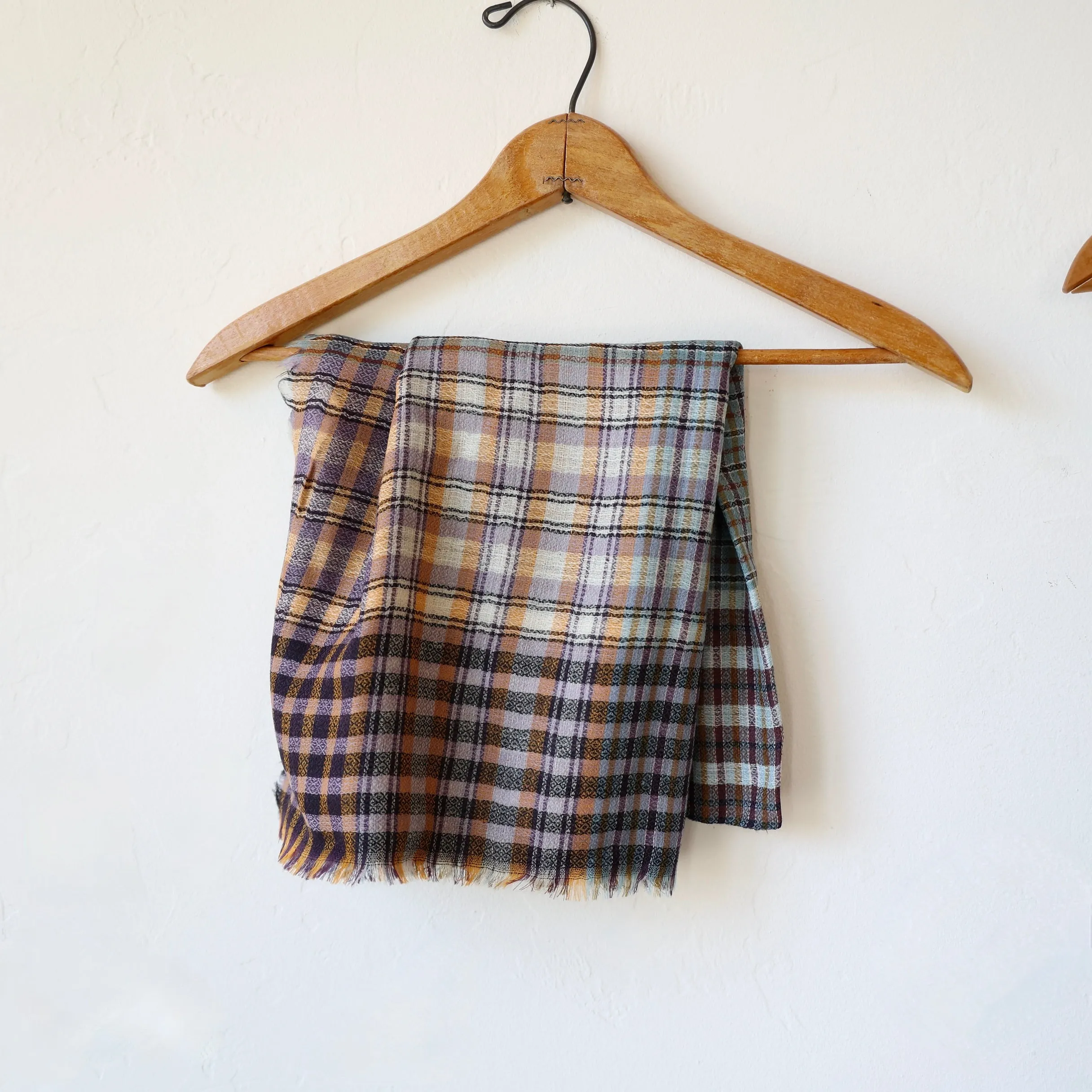 Épice Large Wool Plaid Stole - 3 Colors
