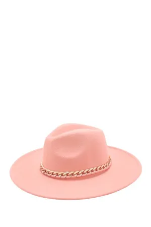 Pink Chain Fedora