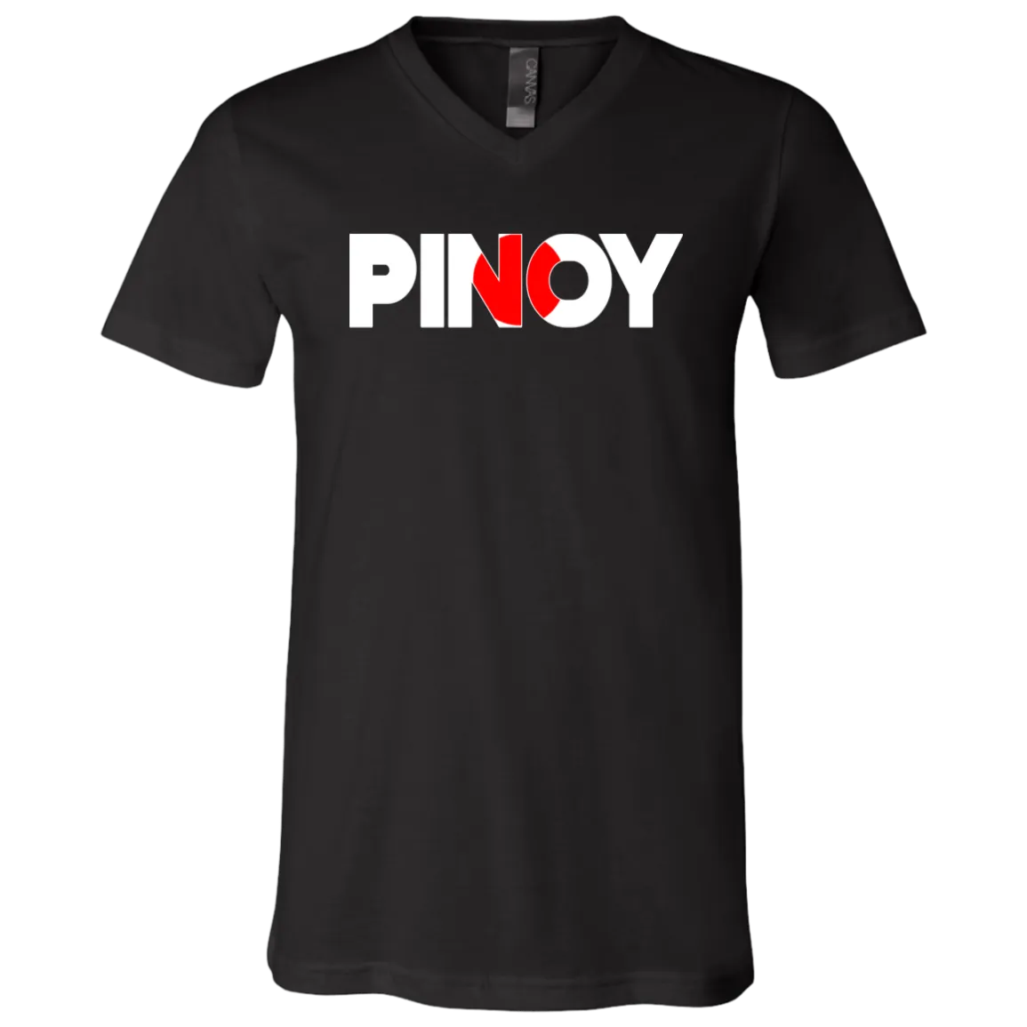Pinoy Japan Flag Unisex Jersey V-Neck T-Shirt