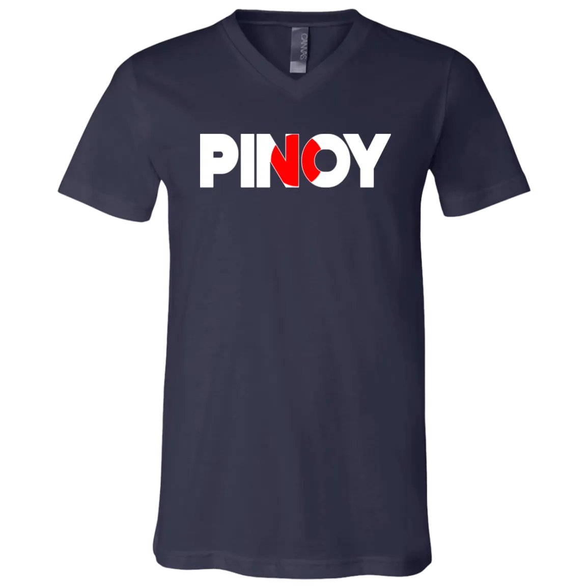 Pinoy Japan Flag Unisex Jersey V-Neck T-Shirt