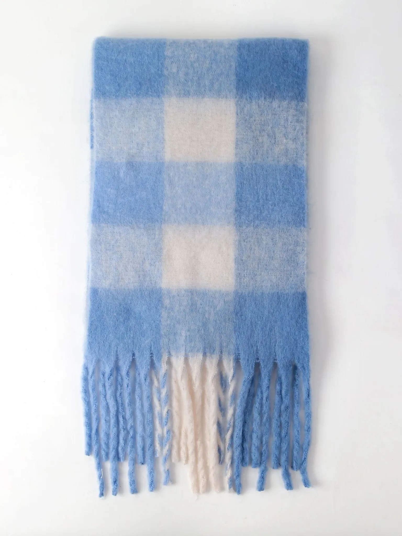 Plaid Knit Scarves