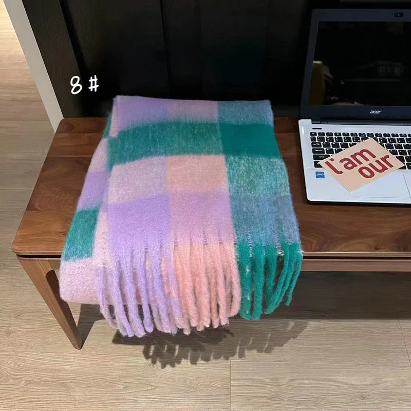 Plaid Knit Scarves