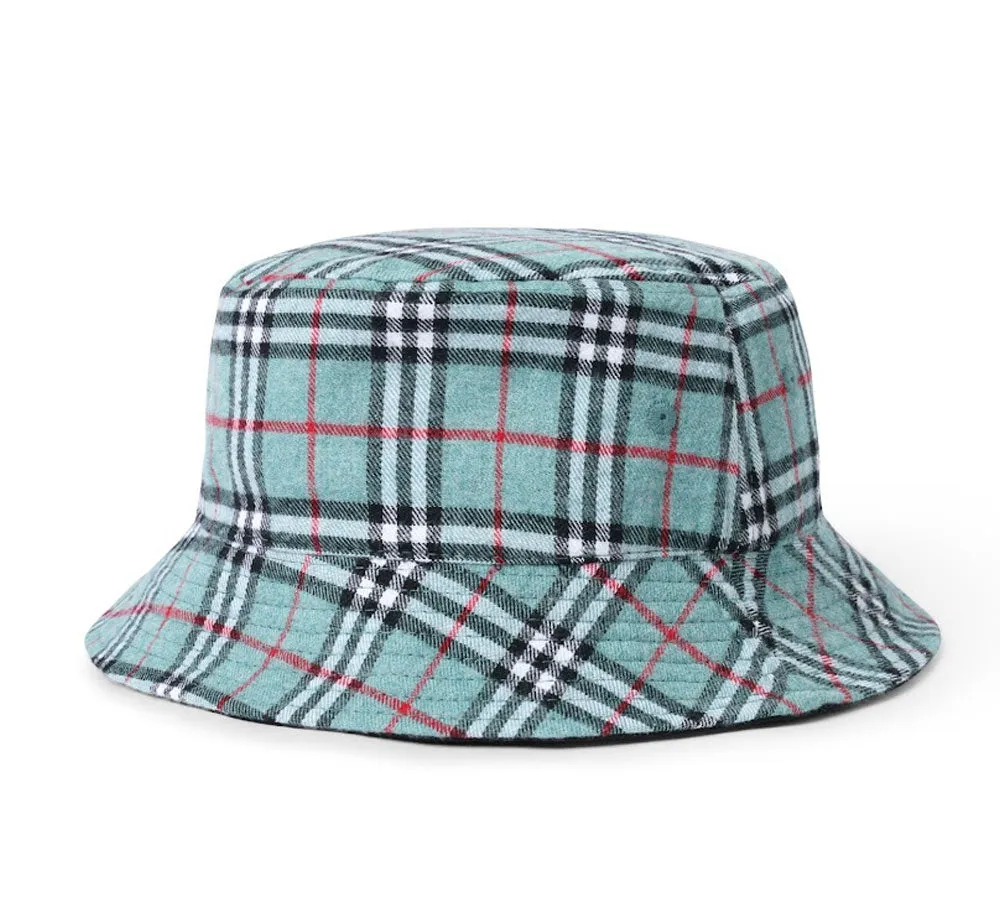 PLAID REVERSIBLE BUCKET HAT