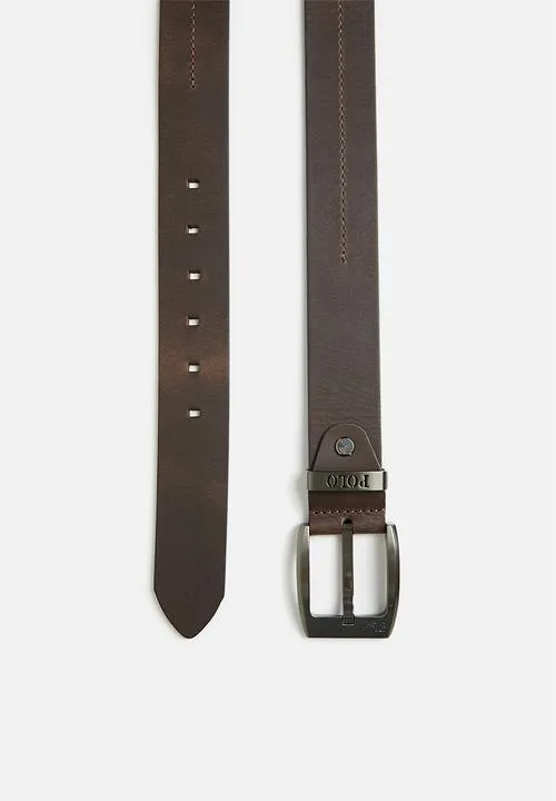 Polo Calvin Leather Belt  Brown