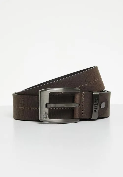 Polo Calvin Leather Belt  Brown