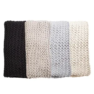 Pom Pom at Home Finn Chunky Hand Knit Throw ~ Available in 4 Colors