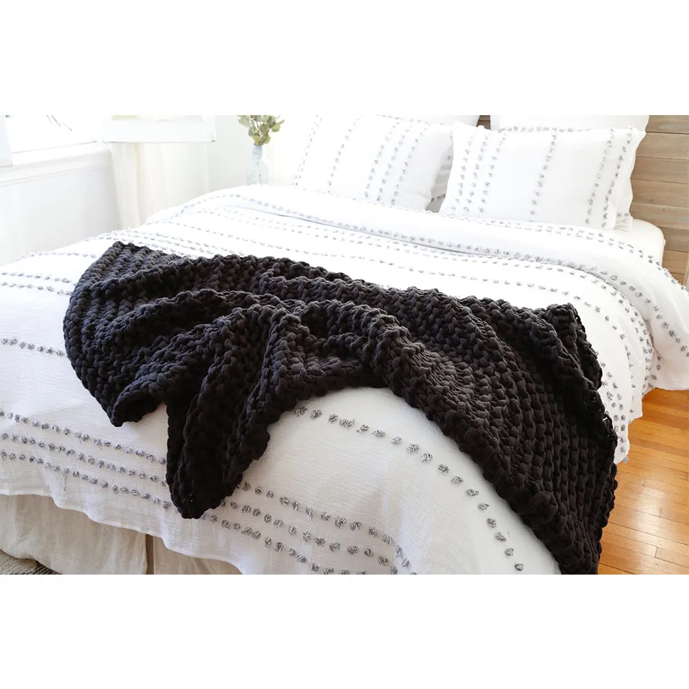 Pom Pom at Home Finn Chunky Hand Knit Throw ~ Available in 4 Colors