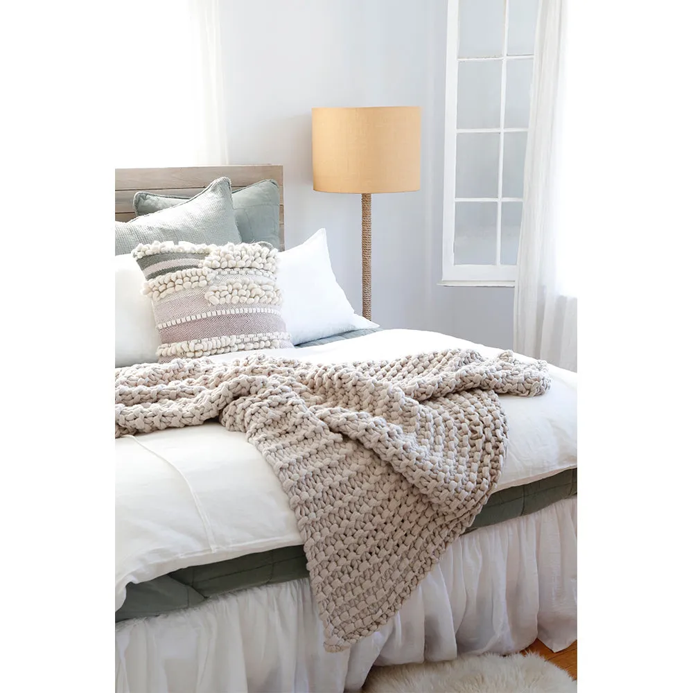 Pom Pom at Home Finn Chunky Hand Knit Throw ~ Available in 4 Colors