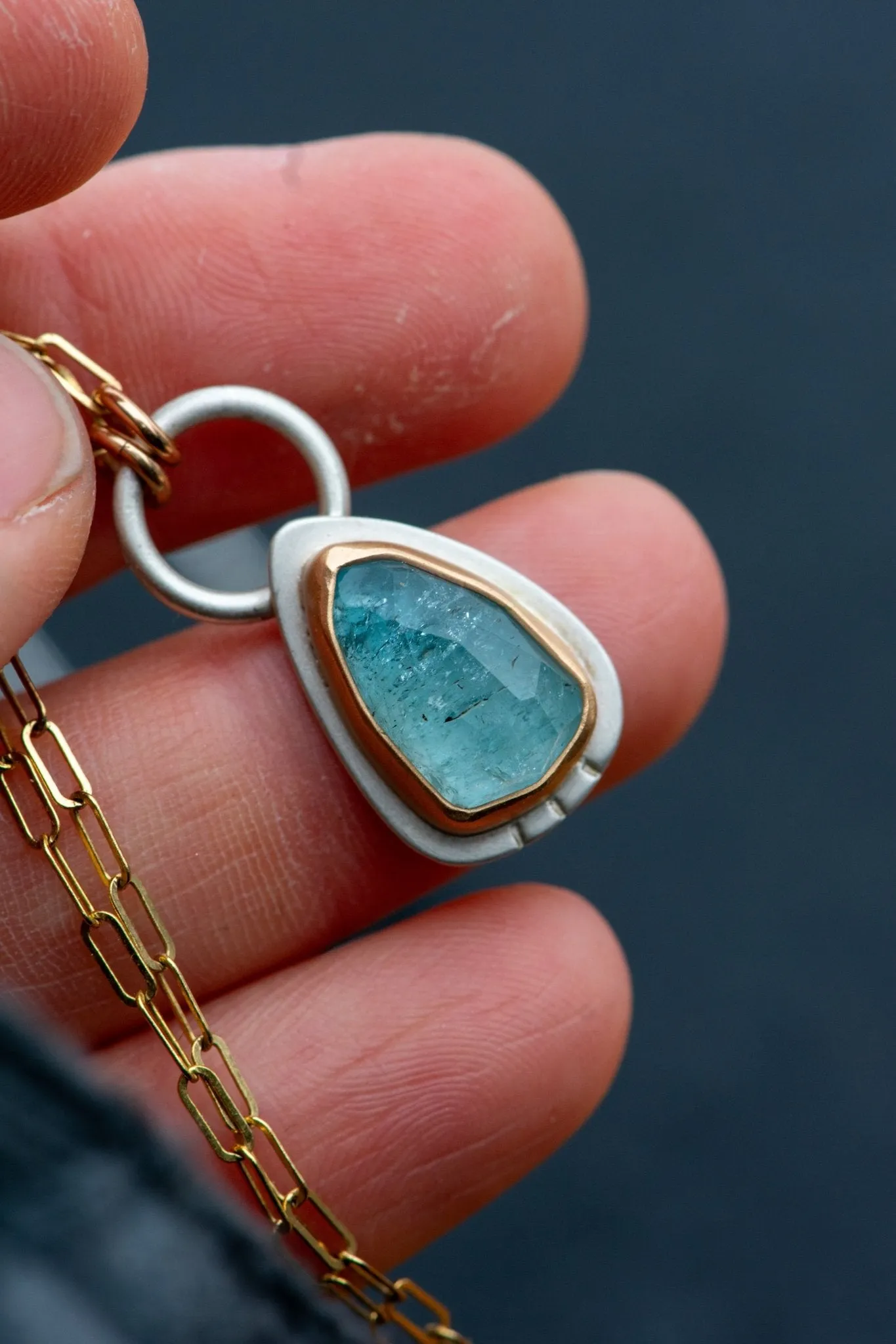 POOLSIDE AQUAMARINE NECKLACES