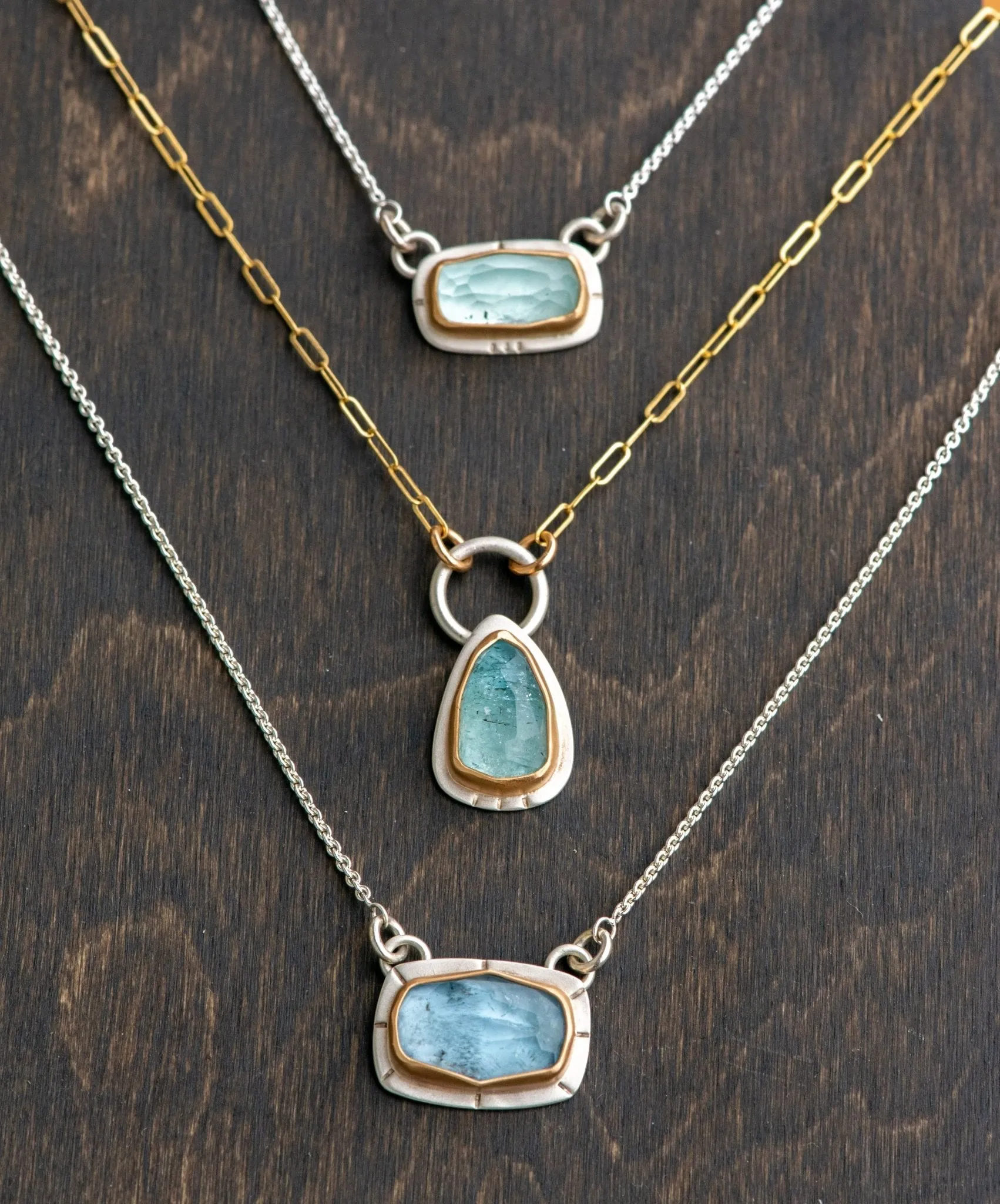 POOLSIDE AQUAMARINE NECKLACES