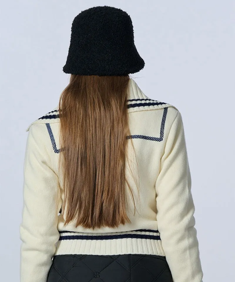 POSHERD Our Buckle Knit Bucket Hat - Black