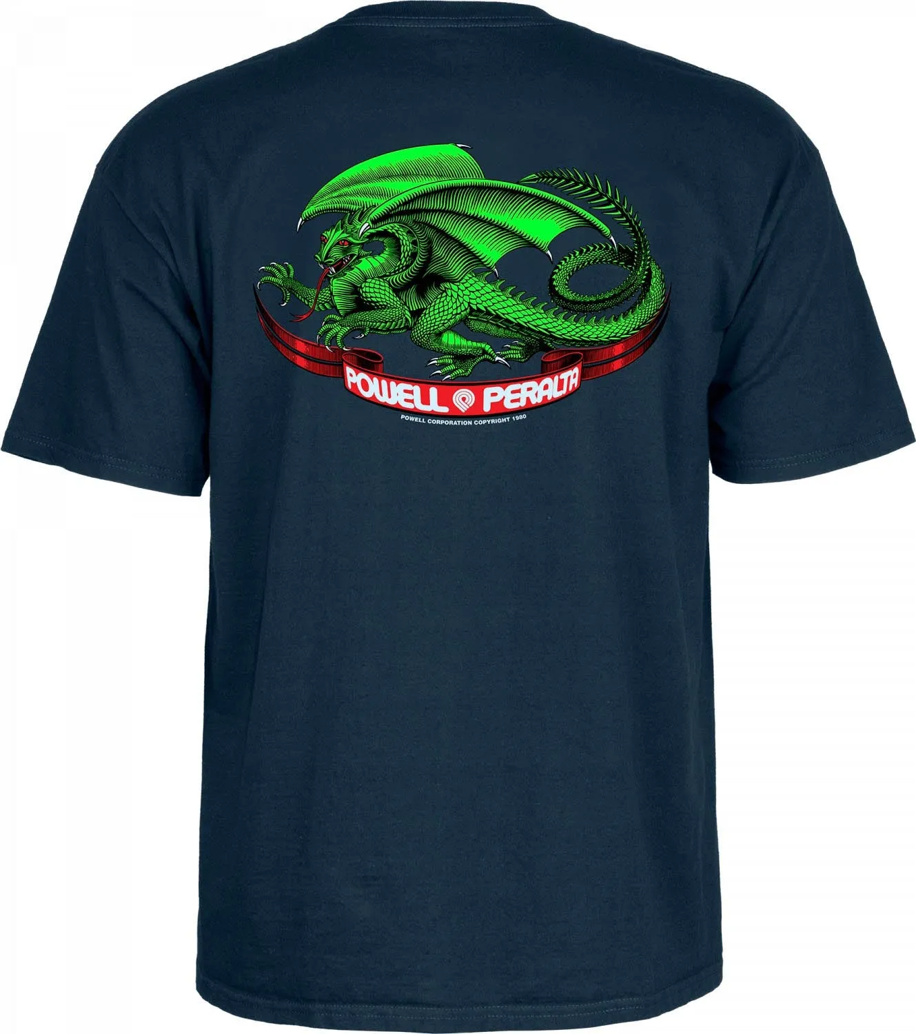 Powell Peralta - Oval Dragon Tee Navy