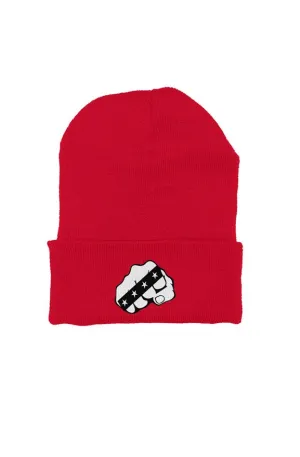 Power Fist beanie Red